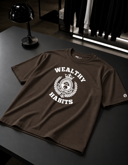 Wealthy Habits T-Shirt, Money Mindset Tee, Motivational Streetwear, Unisex Shirt